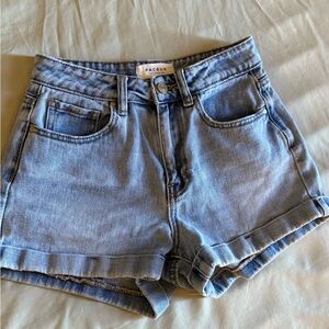 PacSun Light Wash High-Rise Denim Shorts